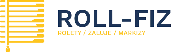 Roll-Fiz, Rolety, Żaluzje, Moskitiery - logo firmy sprzedażowo usługowej